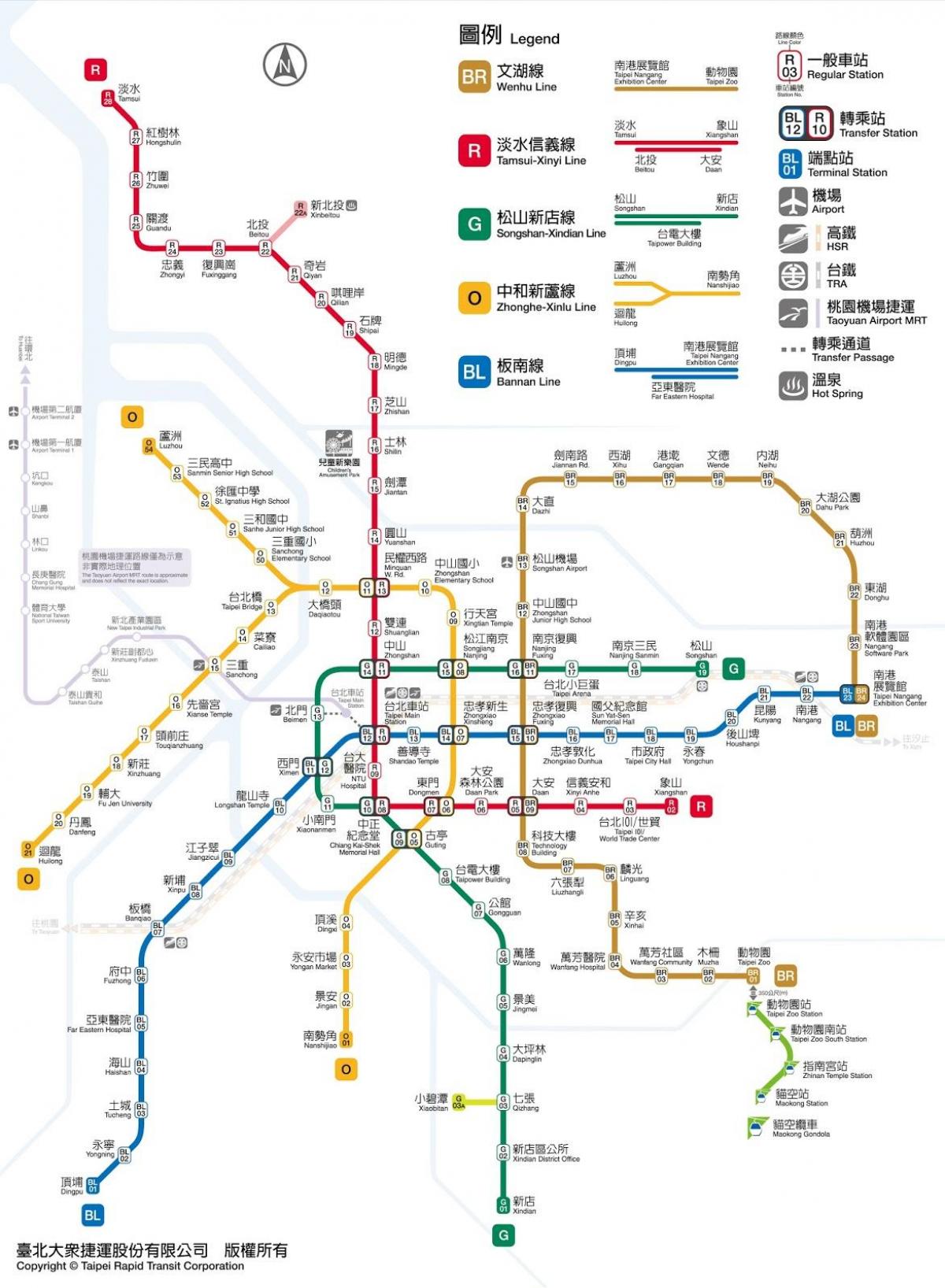 mapa de Taipé jieyun