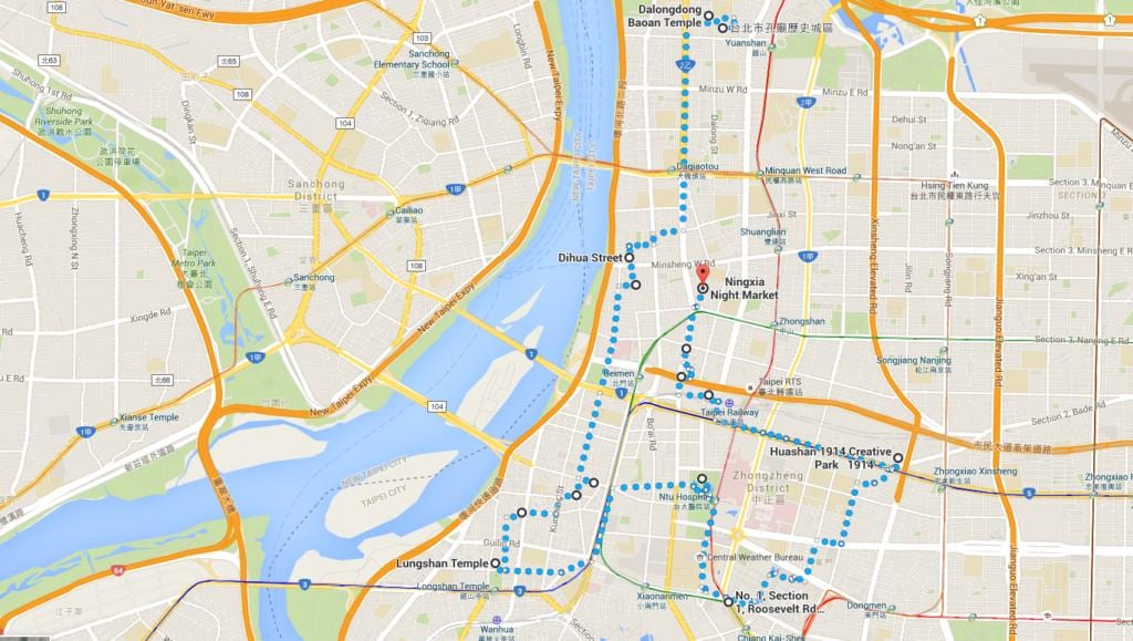 Taipei ubike mapa
