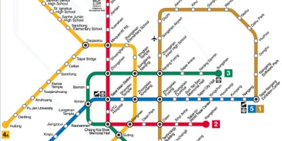 Mapa do metrô de Taipei