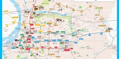 Taipei atracções turísticas mapa